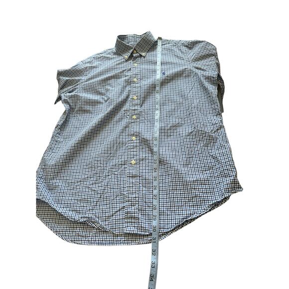 Ralph Lauren‎ Men's Blue Plaid Cotton Long Sleeve Button Down Dress Shirt Large - Picture 12 of 12